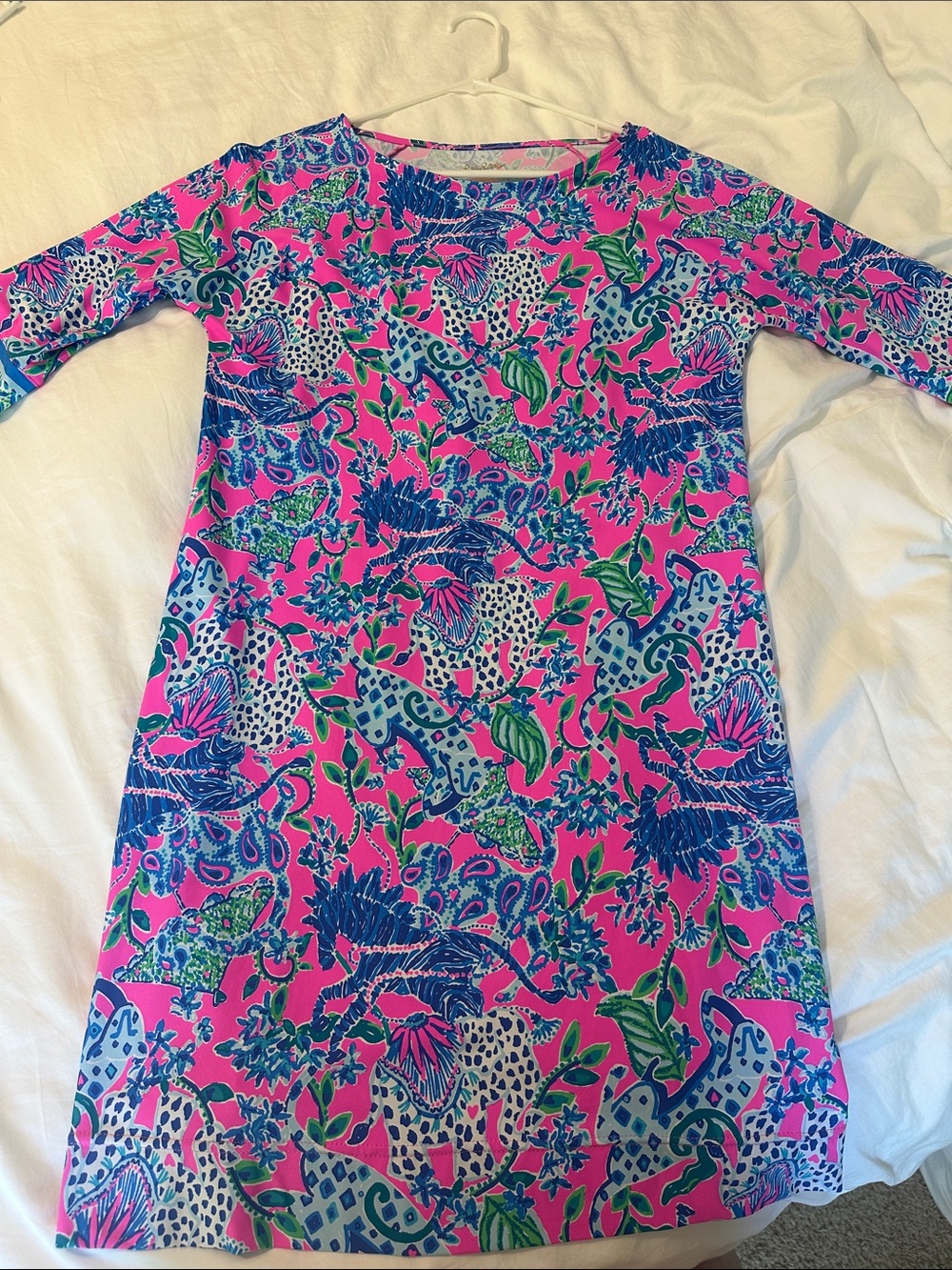 Lilly Pulitzer Women’s Pink Floral & Leopard Print Dress